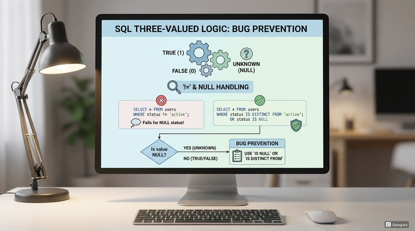 なぜ「!=」でNULLが消えるのか？3値論理を理解してバグを防ぐ方法